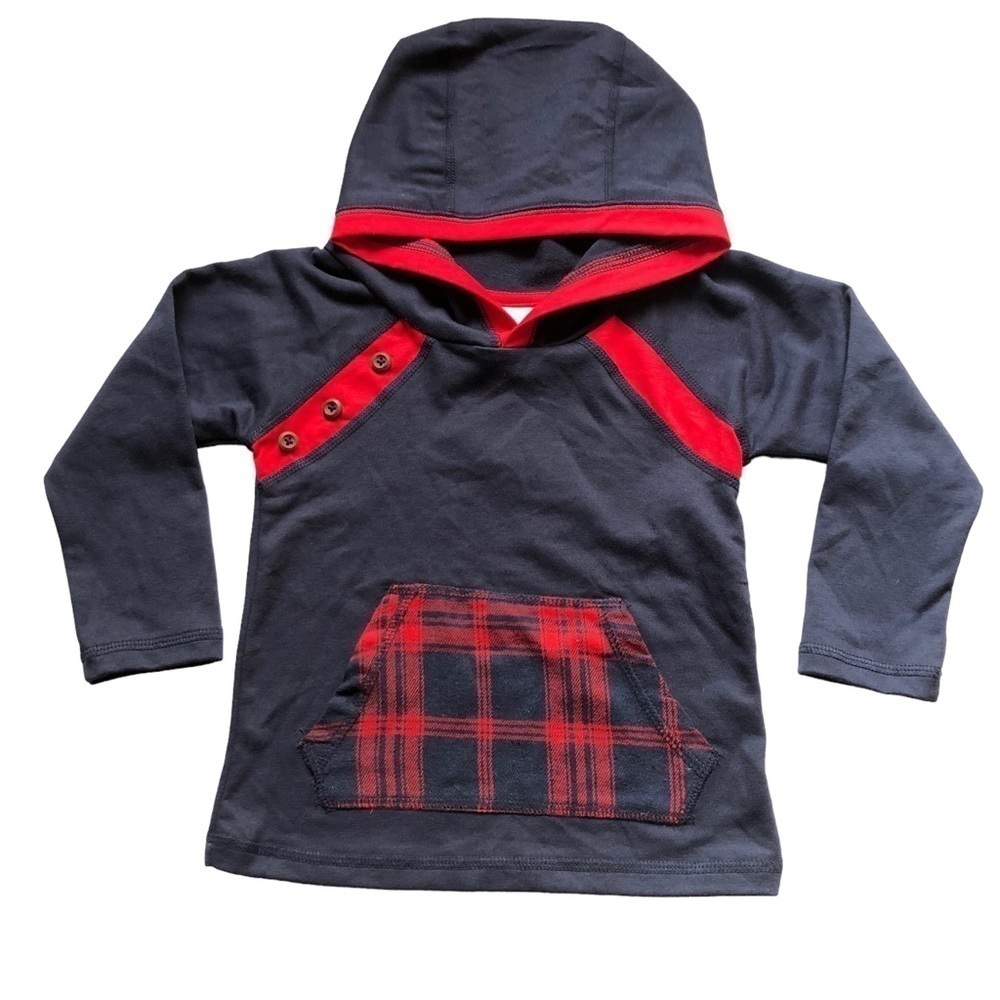 Tommy Bahama Long Sleeve Hoodie T-shirt Blue Red Size 2T